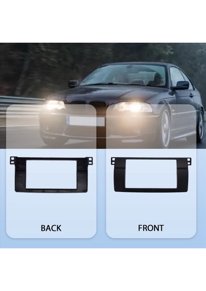 Bmw 3 Serisi Için E46 1998-2005 2din Ses Paneli Değişiklik Paneli DVD Navigasyon Paneli Çerçeve Araba Fasias Stereo Radyo Bölmesi (Yurt Dışından) fırsatları