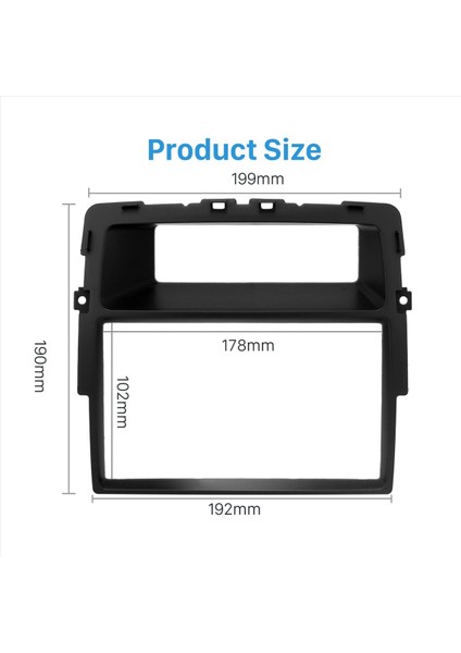 2x 2 Din Radyo Fasyası Nissan Primastar Opel Vivaro Renault Traic Iı Kurulum Çerçevesi Panel DVD Yüz Plakası Trim (Yurt Dışından) fırsatları