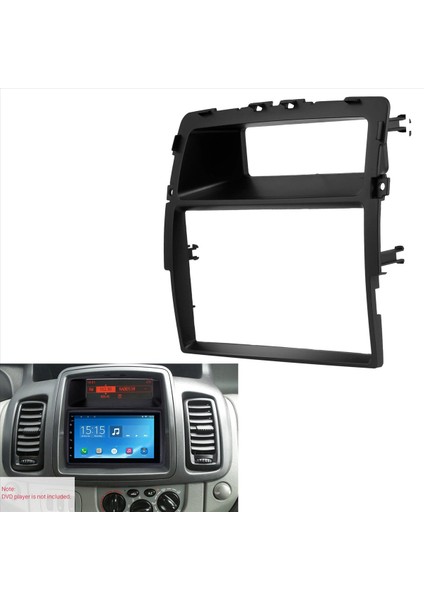 2x 2 Din Radyo Fasyası Nissan Primastar Opel Vivaro Renault Traic Iı Kurulum Çerçevesi Panel DVD Yüz Plakası Trim (Yurt Dışından) indirimleri