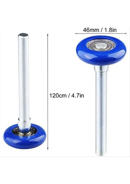 12 Paket 1 8 Inç Naylon Kapalı Garaj Kapısı Silindirleri Sessiz/dayanıklı ve Yüksek Yük Yüksek Performanslı Rulman Mavi (Yurt Dışından) fiyatları