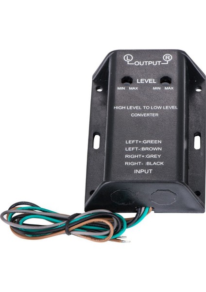 Rca Dönüştürücüsüne Yüksek Ila Düşük Satır Seviyesi Ayarlanabilir Adaptör 2 Kanal Hoparlör (Yurt Dışından)