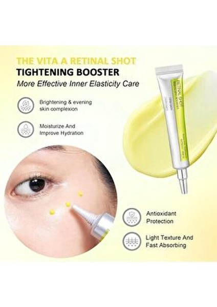 Retinal Shot Tightening Booster 15 ml Onarıcı Etki ile Tüm Cilt Tipleri için Retinol İçeren Krem