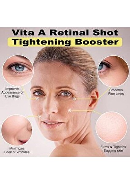 Retinal Shot Tightening Booster 15 ml Onarıcı Etki ile Tüm Cilt Tipleri için Retinol İçeren Krem