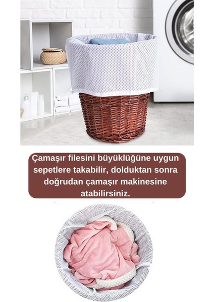 1 Adet Ipli Çamaşır Yıkama Filesi, Kirli Temiz Elbise Kıyafet Torbası Asker Üniversite Yurt fırsatları