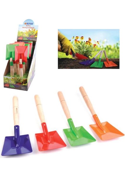 Eltos Mini Bahçe Küreği - Saplı 12X14CM
