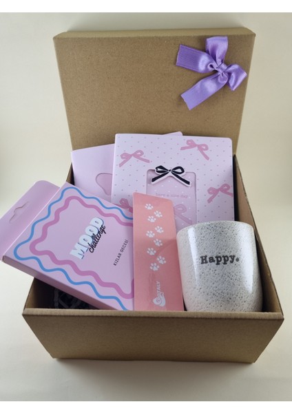 Pembe Mutluluk Hediye Kutusu - Rotaly