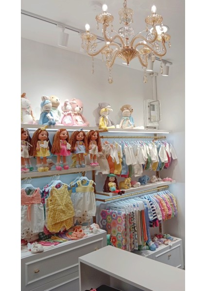 El Yapımı Lila Elbiseli Kızıl Saçlı Motif Bebek indirimleri