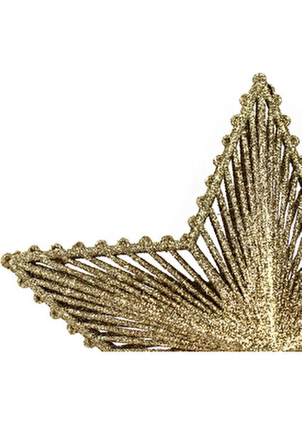 Luxury 25 cm Ağaç Tepelik Yılbaşı Süsü Altın Renkli Noel Süsleri ile Şık Dekorasyon fiyatları