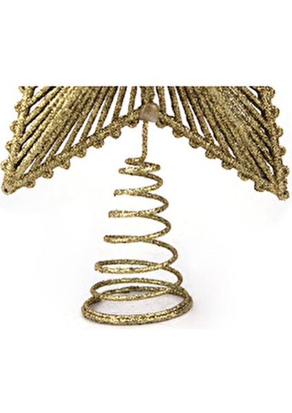 Luxury 25 cm Ağaç Tepelik Yılbaşı Süsü Altın Renkli Noel Süsleri ile Şık Dekorasyon modelleri