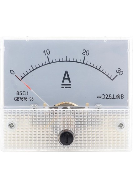 85C1-DC 30A Dc Voltmetre Işaretçi Kafa Analog Ammetre Panel Ölçer (Yurt Dışından)