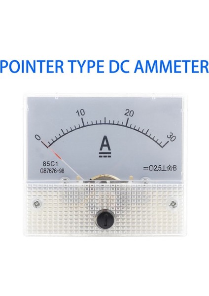 85C1-DC 30A Dc Voltmetre Işaretçi Kafa Analog Ammetre Panel Ölçer (Yurt Dışından) modelleri