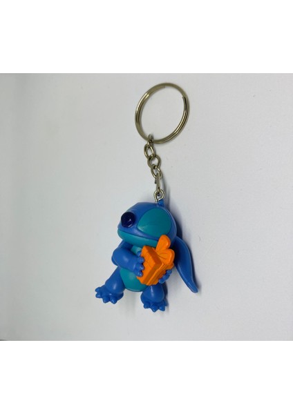 Stitch Figürlü Sert Plastik Karışık Model 2 Adet Anahtarlık
