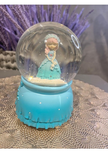 Püskürtmeli Müzikli Işıklı Kar Küresi