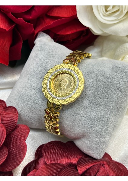 Yarım Altın Eski Tarihli (Kulplu 22 Ayar) (Öğretmenlere Özel Bileklik Hediye)