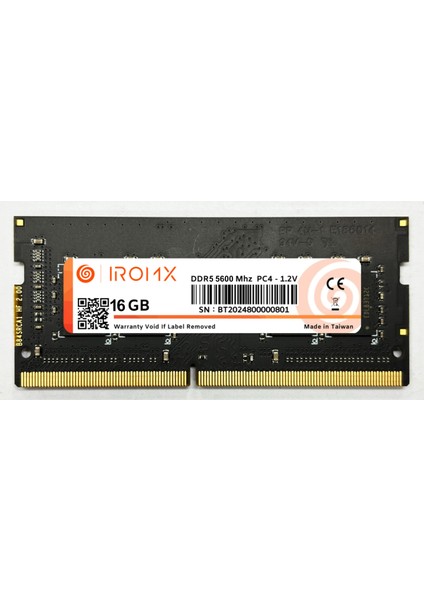 16GB 5600MHZ Ddr5 Notebook Ram
