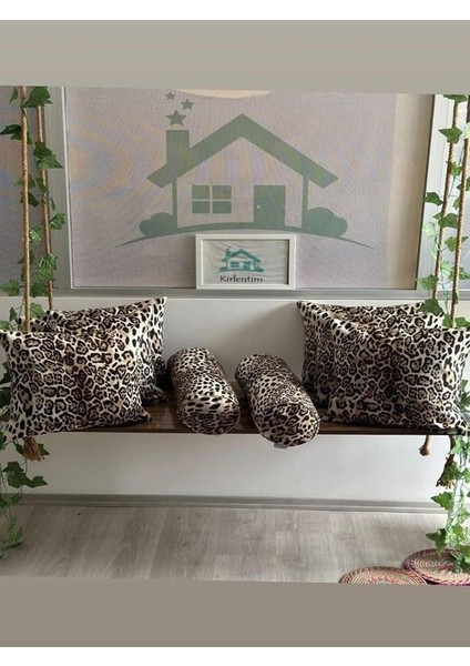 E543 Leopar Kare-Silinidir Kombin Set