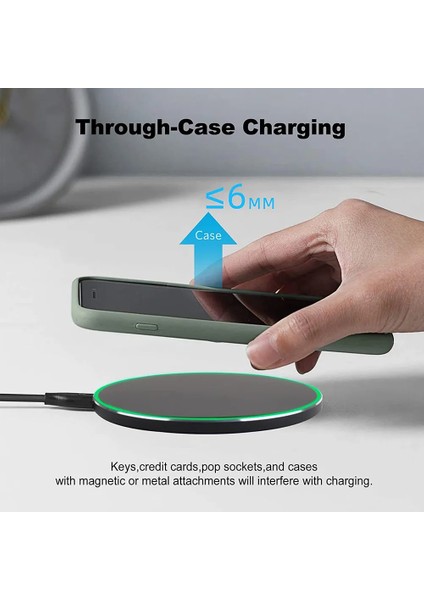 10W Süper Kablosuz Hızlı Şarj Cihazı Wireless Charger Pad modelleri