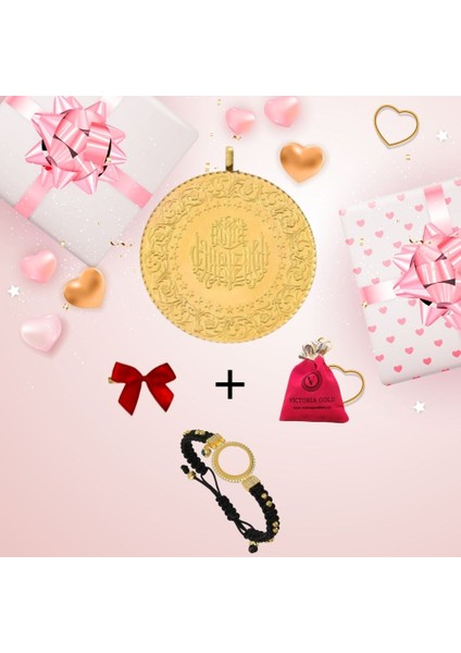 Tam Altın Yeni Tarihli (Kulplu 22 Ayar) (Sevgililer Gününe Özel Bileklik Hediye)