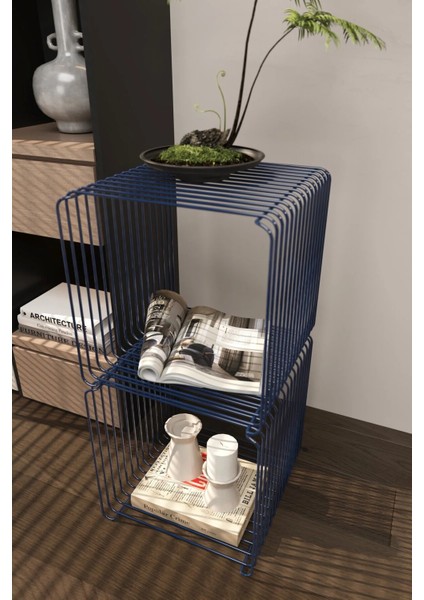 Miami Minimalist Metal Tel Yan Sehpa Modern Küp Yan Sehpa & Modüler Kitaplık modelleri