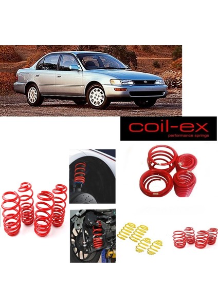 Toyota Corolla 1992-1998 Coil-Ex 4.5 cm Spor Yay