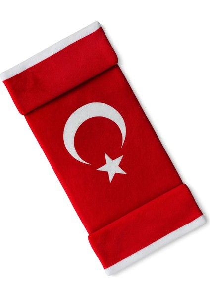 Türk Bayraklı & Ayyıldız Desenli Uzun Tüylü Yumuşak Torpido - Pandizot Koruyucu Pelüş Örtü Halı modelleri