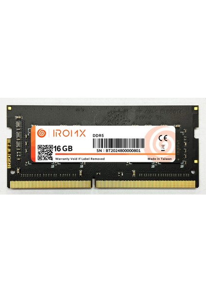 16GB 4800MHZ Ddr5 Notebook Ram