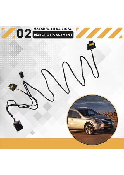 Mercedes Benz W164 ML550 GL450 2004-2011 Araba Ön Sis Elektrik Kablo Kablo Demeti 1645402505 (Yurt Dışından) indirimleri