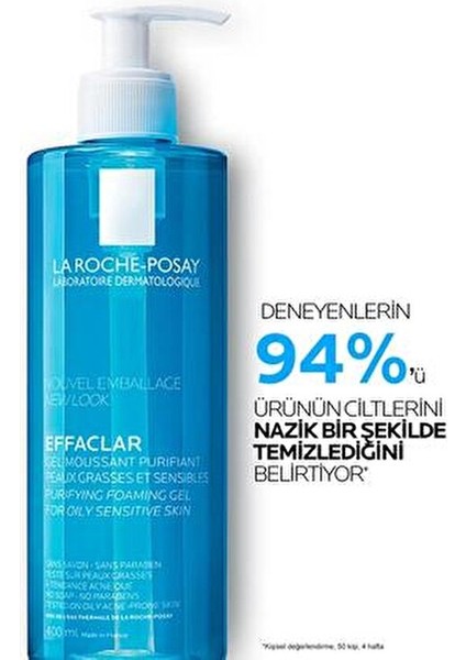 Roche Posay Effaclar Yüz Yıkama Jeli 400 ml Yağlı ve Akneye Eğilimli Ciltler İçin E Vitamini Etkisi fiyatları