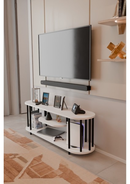 Modern Tv Ünitesi Ahşap Raflı 2 Katlı Televizyon Sehpası Minimalist,dayanıklı, Fonksiyonel Tv Standı fiyatları