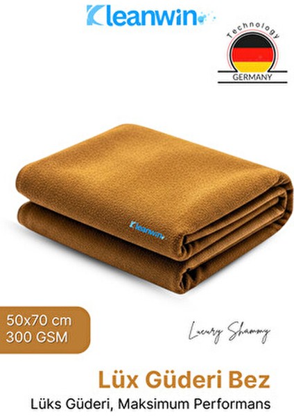 Luxury Shammy Lüx Güderi 50x70 cm 300 GSM Araç Yıkama ve Cam Temizlik Bezi Uzun Ömürlü fiyatları