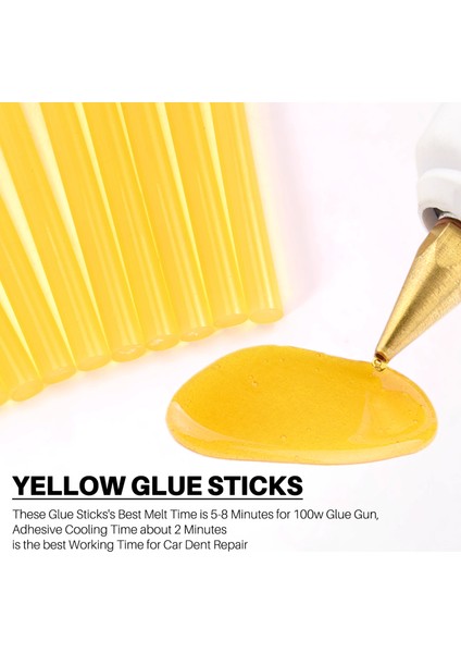 10X Dent Onarım Tutkal Sopa Boyasız Dent Onarım Aracı Sıcak Tutkal Için Tutkal Çubuklar -Gun Araba Onarım Dişli Çıkarıcı Aracı Sarı (Yurt Dışından) fiyatları