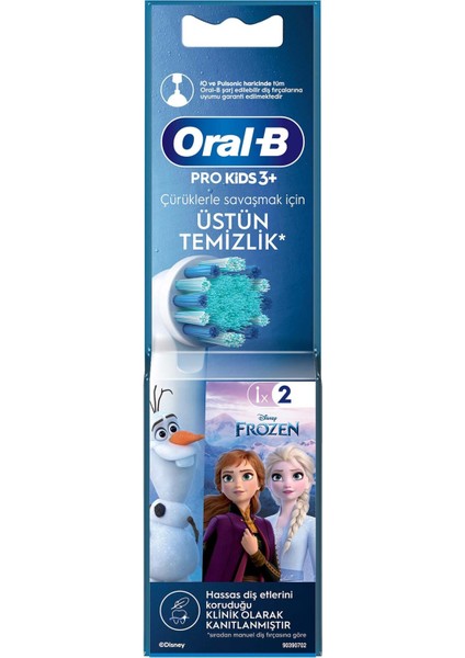 Frozen Şarjlı Diş Fırçası Yedek Başlığı Beyaz 2'li