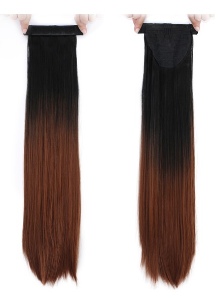 Fiber Sentetik Sihirli At Kuyruğu / Siyah / Karamel Ombreli fırsatları