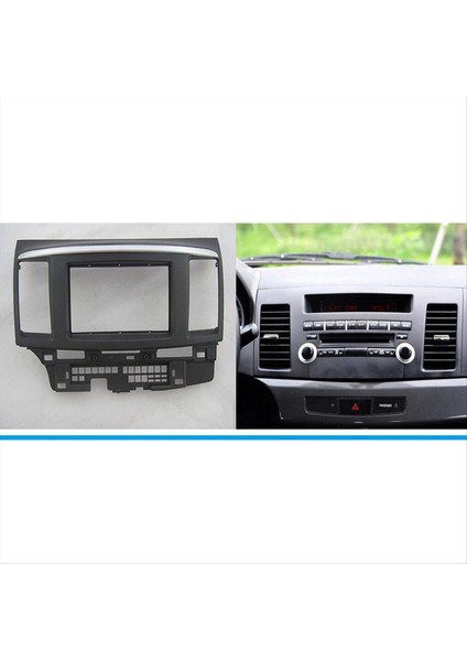 Mitsubishi Lancer Için Araba Fasya Radyo Paneli 2007-2015 Dash Kit Yükleme Facia Console Çerçevesi (Yurt Dışından) fiyatları