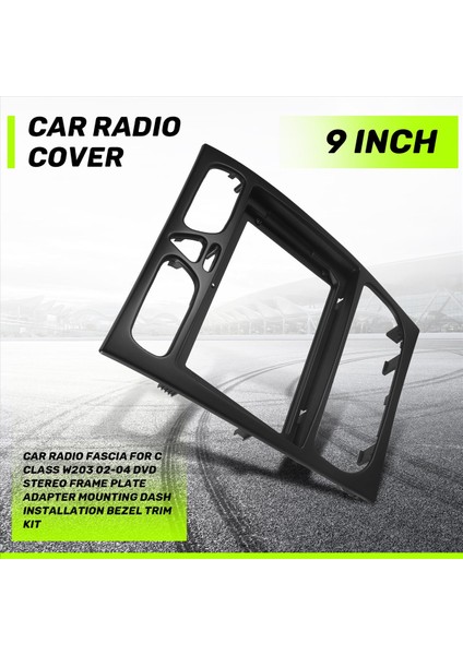 Benz C Sınıfı Için Araba Radyo Fasyası W203 02-04 DVD Stereo Çerçeve Plakası Adaptörü Montaj Çizgi Kurulumu Çerçeve Trim Kiti (Yurt Dışından) fırsatları
