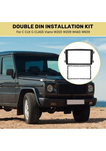 2 Din Araba Radyosu Fasya DVD Oyuncu Panel Kitleri Mercedes Benz C Clk G Sınıfı Viano W203 W209 W463 W639 (Yurt Dışından) indirimleri