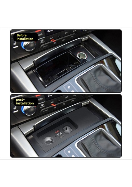 Audi A6 C7 A7 S6 Rs6 S7 Rs7 2011-2018 Telefon Şarj Cihazı USB Hızlı Şarj Trim (Yurt Dışından) fırsatları