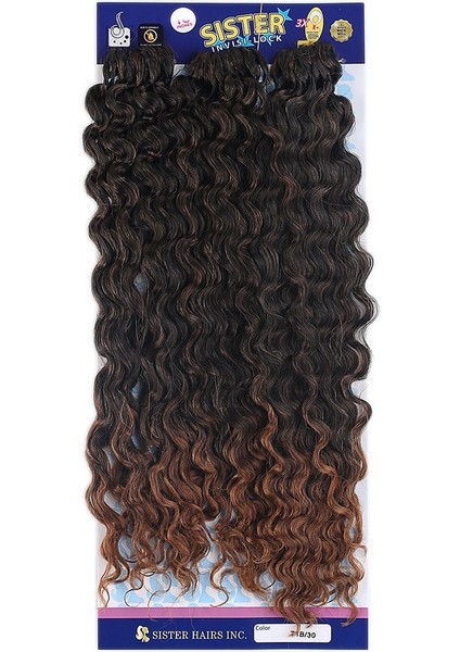 Afro Dalgası Saç/siyah Kahve Ombreli 1/30