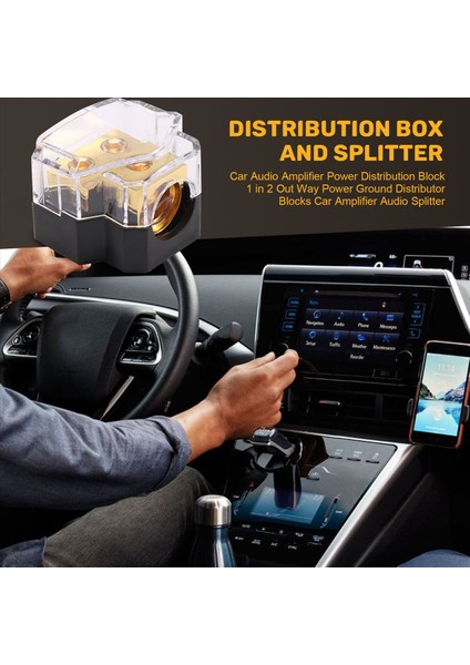 Araba Ses Amplifikatörü Güç Dağıtım Bloğu 1 Aradan 2 Yol Güç Toprak Distribütörü Araç Amplifikatörü Ses Durucusu (Yurt Dışından) fırsatları