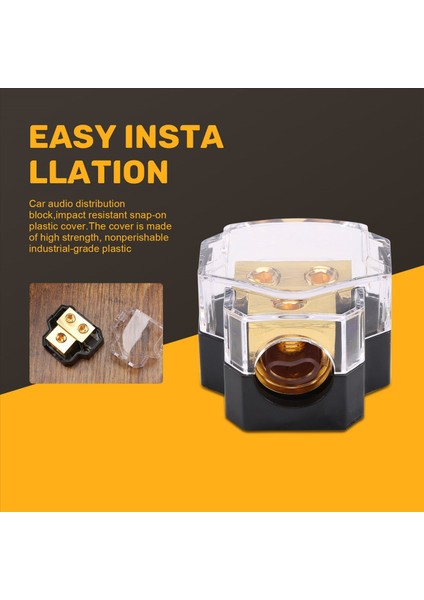 Araba Ses Amplifikatörü Güç Dağıtım Bloğu 1 Aradan 2 Yol Güç Toprak Distribütörü Araç Amplifikatörü Ses Durucusu (Yurt Dışından) indirimleri