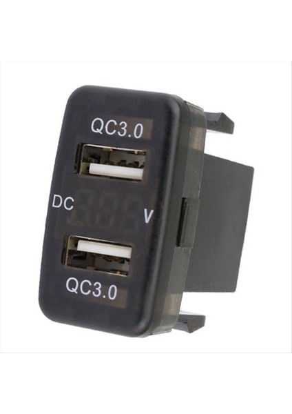 Toyota Için Araba Ikili Usb3 0 Voltmetre Siyah ve Mavi Voltajlı Araba Şarj Cihazı ile Hızlı Şarj (Yurt Dışından) fiyatları