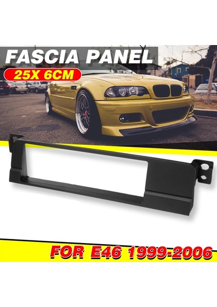 1 Dın Araba Stereo Radyo Fasya Facia Panel Plaka Adaptörü -Bmw 3 Serisi E46 1999-2006 (Yurt Dışından) modelleri