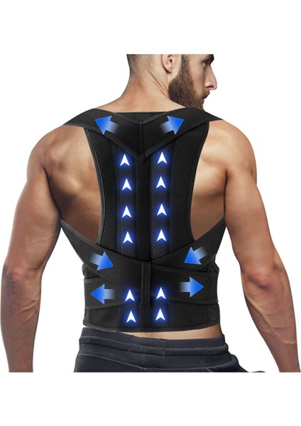 Çift Balenli Bel ve Sırt Korsesi, Dik Duruş Spor Korse, Omuz ve Sırt Destek