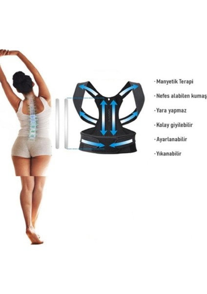 Çift Balenli Bel ve Sırt Korsesi, Dik Duruş Spor Korse, Omuz ve Sırt Destek fiyatları