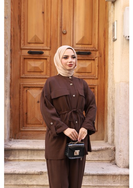 Çift Cepli Bağcıklı Modal Takım fırsatları