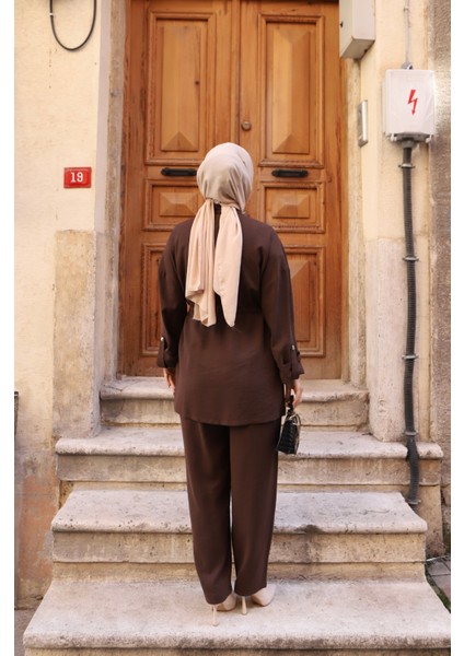 Çift Cepli Bağcıklı Modal Takım indirimleri