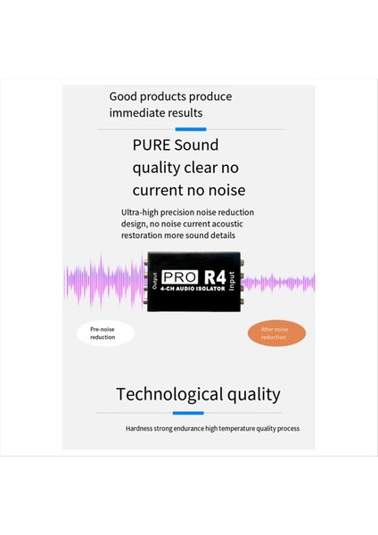 4 Yollu Lotus Av Ses Izolatörü 4ch Audio Gürültü Izolatörü Mevcut Ses Ses Ortak Ground Izolatör Filtresini Ortadan Kaldırır (Yurt Dışından) modelleri