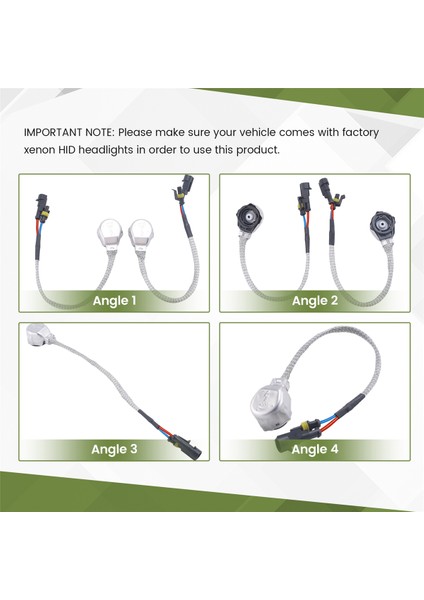 2x D2S/D4S Hıd Xenon Ampul Adaptörleri Tel Kablo Demeti Konnektörü Kablo Soketi (Yurt Dışından) indirimleri