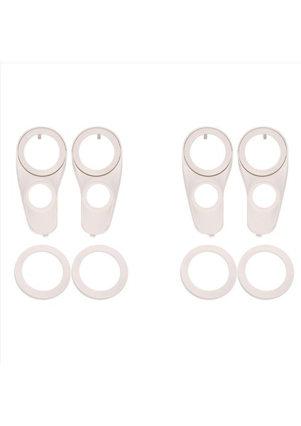 2/3 5/3 8/4 Inç Hoparlörler Için 2x Araba Ses Hoparlörü A-Fillar Değiştirilmiş Üç Yönlü Tweeter Braketi Plastik Yıkama Contası (Yurt Dışından)