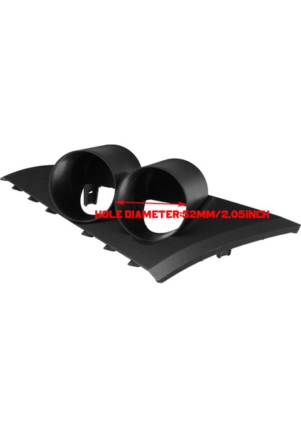 52MM Araba Mat Siyah Gauge Pod Dash Mount Mount Mount Twin Gauge Metre Tutucu Ford Falcon Ba Bf 2002-2011 (Yurt Dışından) fırsatları